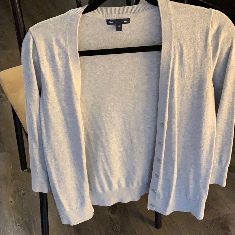 Gray Gap Cardigan
